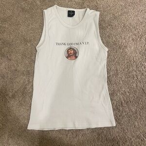 VIVE MARIA thank god im a vip tank top